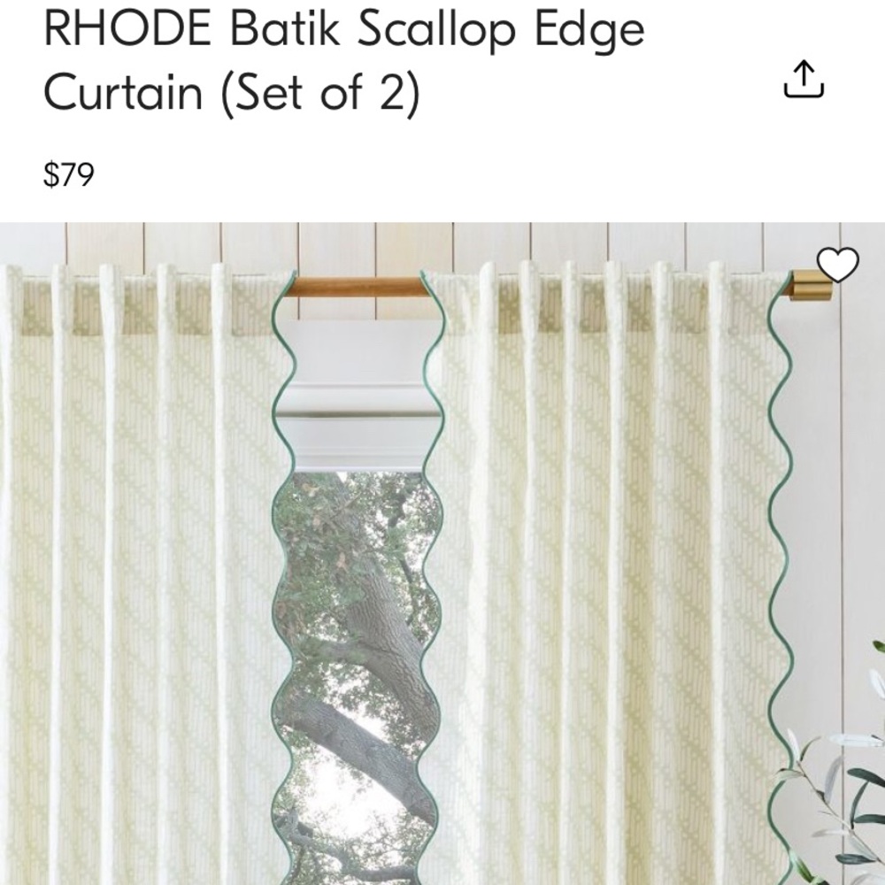 West Elm Rhode Batik Curtains